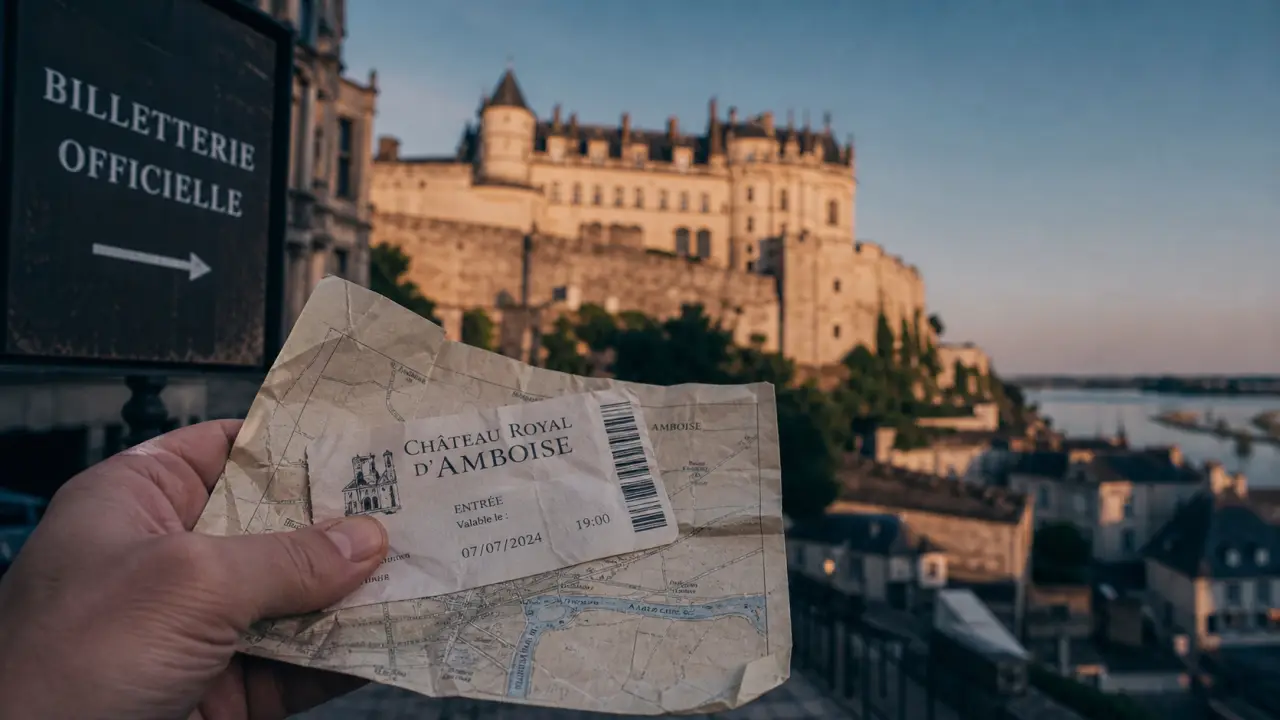 Billets chateau amboise valables 6 mois devant l’entrée du château