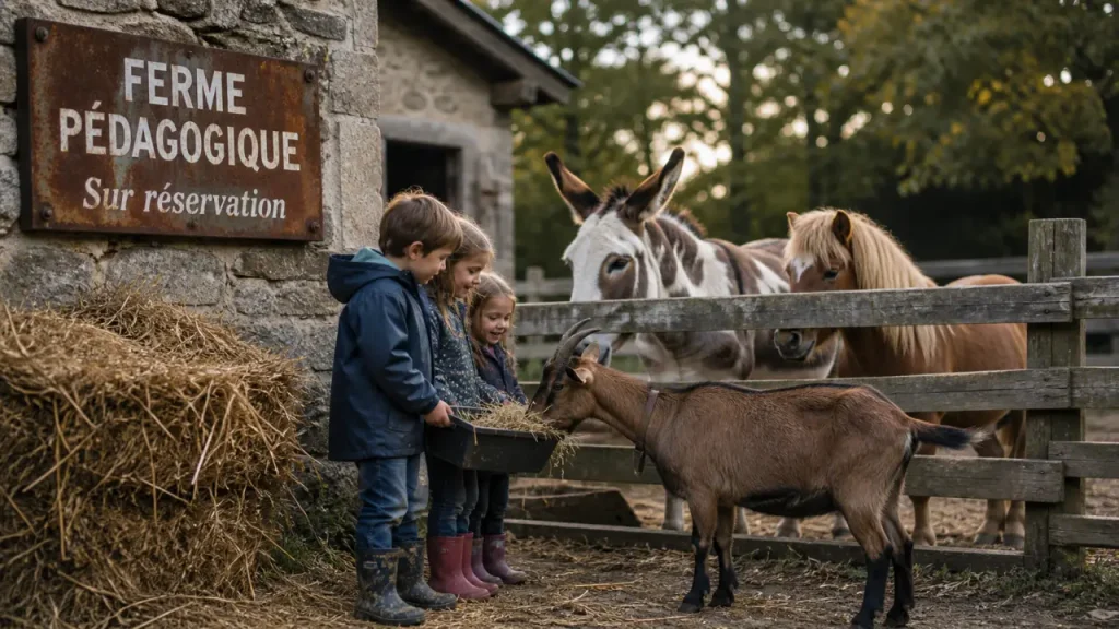 Ferme pedagogique loir et cher : enfants et animaux près de Blois