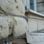 Maison en tuffeau : humidité abîme la pierre blanche