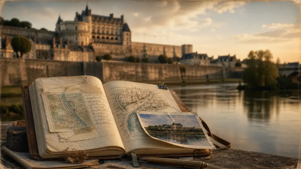 Que faire a Amboise : vue du Château Royal sur la Loire