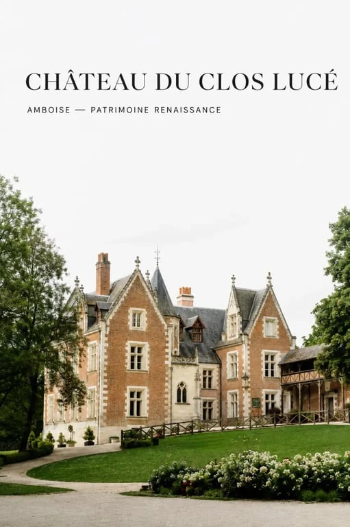 Maison de leonard de vinci au Château du Clos Lucé à Amboise