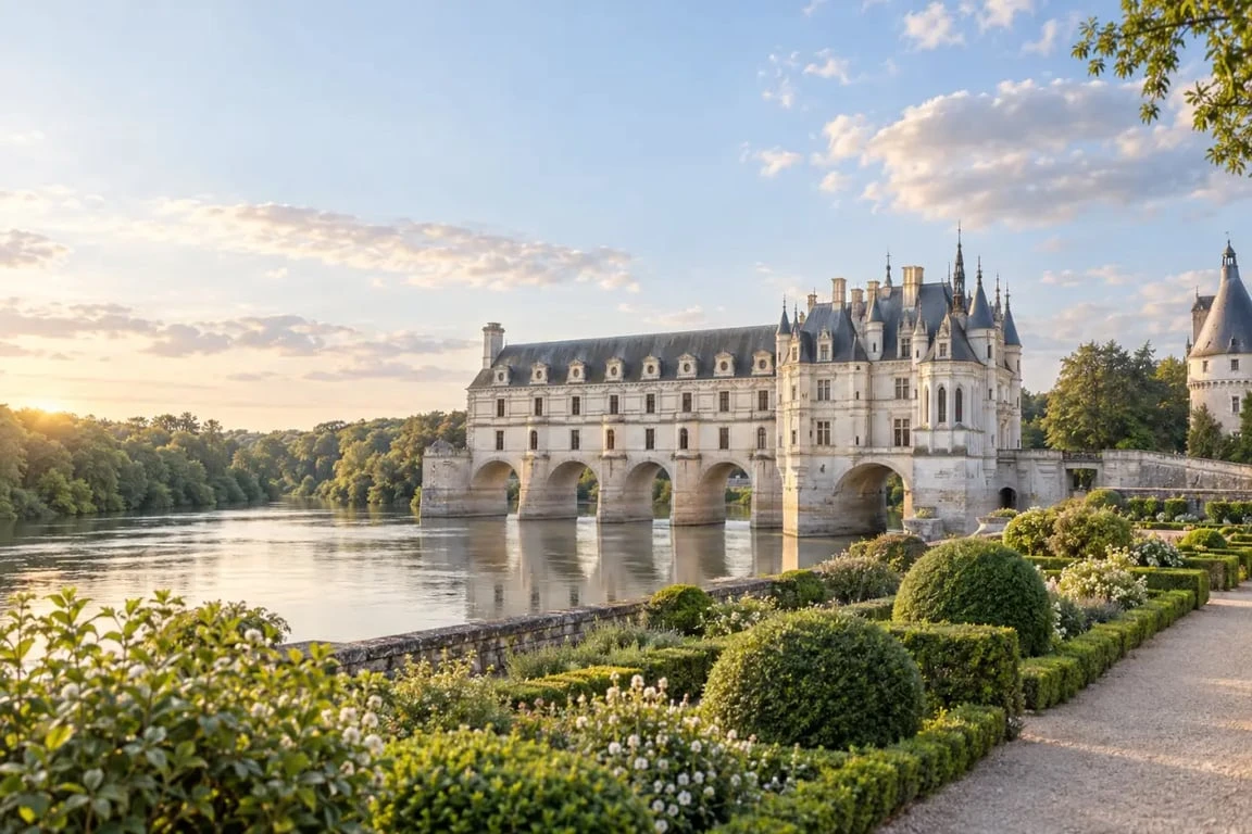 Château de Chenonceau et ses jardins pour préparer le temps de visite de Chenonceau