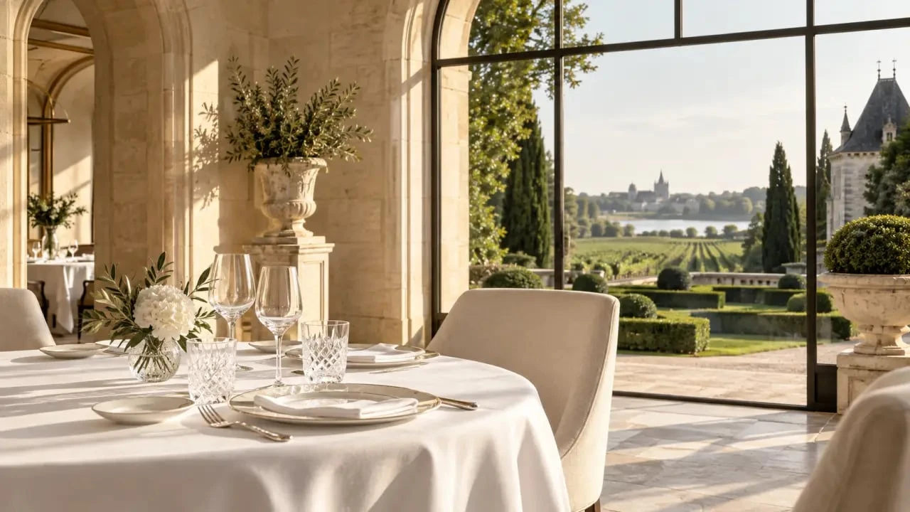 Restaurant Touraine gastronomie dans un cadre de château ligérien