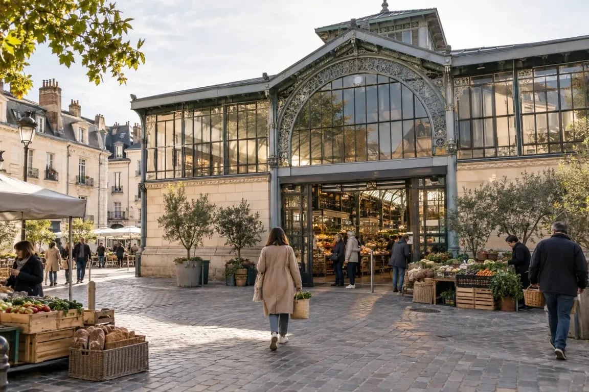 Halles de Tours, point de départ pour trouver une épicerie Vieux Tours