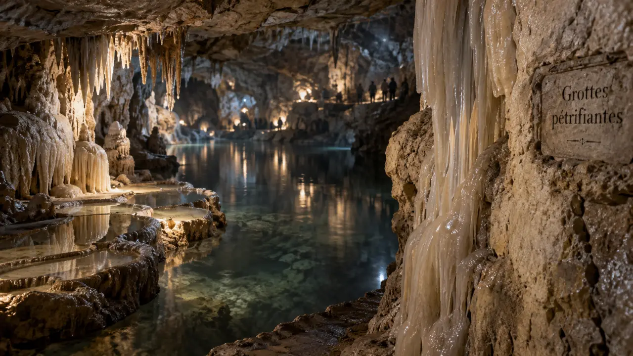 Les grottes pétrifiantes : tuffeau et calcite à Savonnières