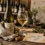 Vin bio Loire : bouteilles Muscadet Chinon Sancerre sur table