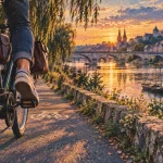 Visiter tours à vélo : vélo sur la Loire à Vélo vers Villandry