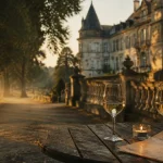 Week end amoureux dans un chateau : table romantique aux bougies