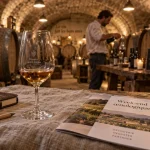 Week end oenologie en cave : dégustation vin, carnet et brochure