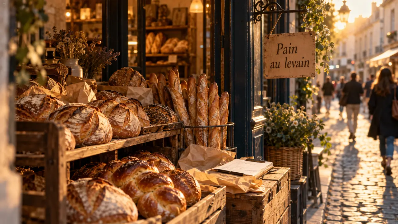 Boulangerie vieux tours : vitrine artisanale pain au levain