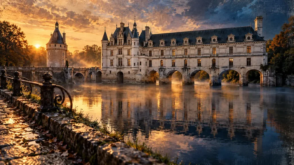 Chateau Touraine Val de Loire, Chenonceau et son reflet dans le Cher