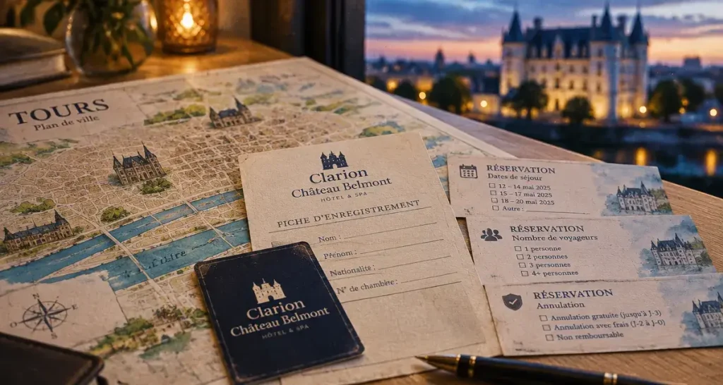 Clarion chateau belmont à Tours : vérifier avant de réserver