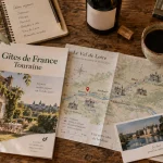 Gîtes de France Val de Loire Touraine, brochure et clé de gîte
