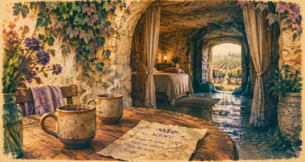 Hébergement insolite Saumur : maison en tuffeau troglodyte