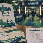 IRONMAN Tours 2025 70.3 : arrivée indoor et panneau événement