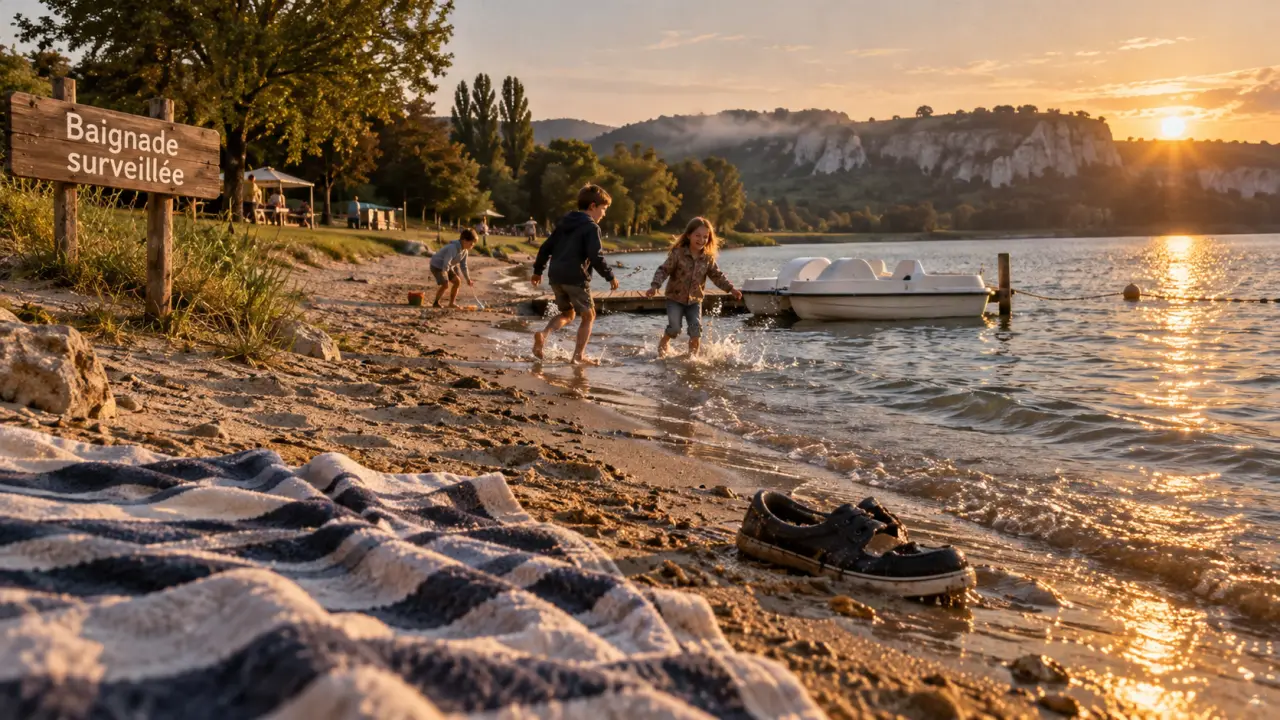 Lac d'hommes : baignade surveillée et détente au bord du lac